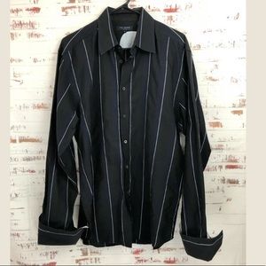 Ted Baker Men’s French Cuff Dress Shirt Striped